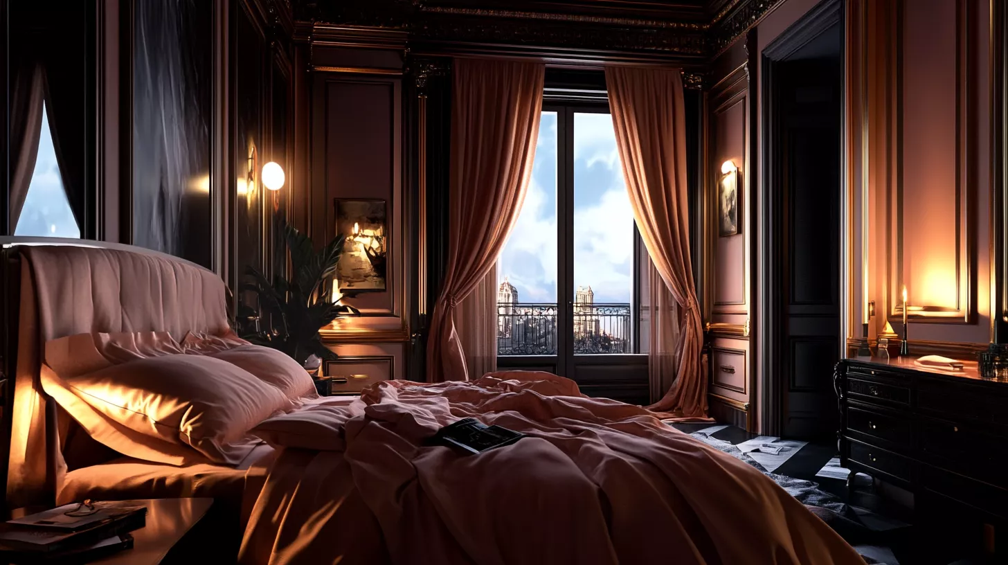 غرفة نوم ماستر ناعمة كاملة باللون الزهري – توازن بين الراحة والرقي غرفة نوم ماستر ناعمة كاملة باللون الزهري – توازن بين الراحة والرقي